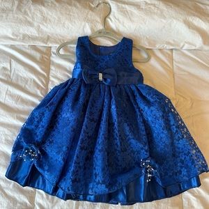 Formal blue sleeveless dress-18M